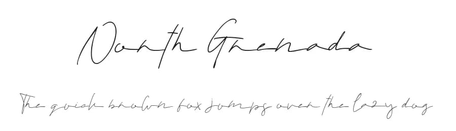North Grenada by Typotopia Studio — Script Handwritten Font
