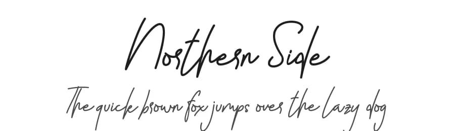 Northern Side by Sarif Letter — Script Handwritten Font