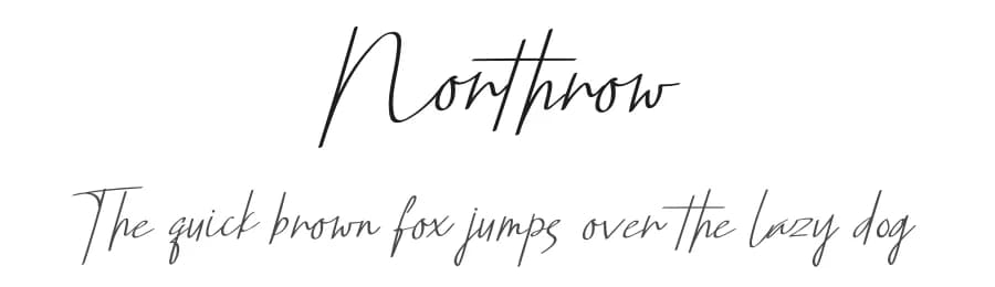 Northrow by RantautypeStudio — Script Handwritten Font