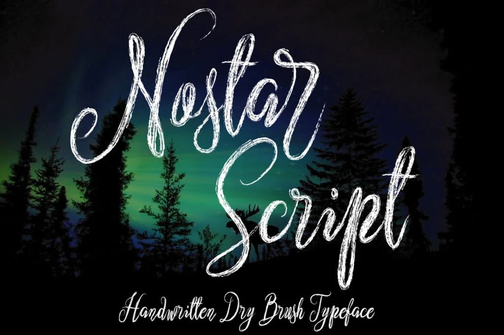 Nostar Font by Royaltype β Script Handwritten Font