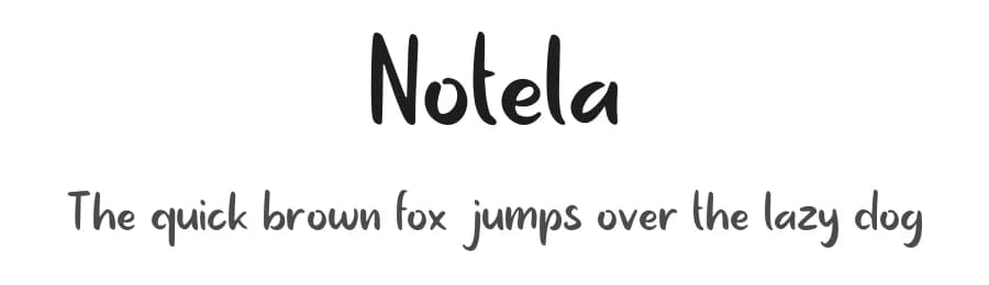 Notela by Forberas Club — Script Handwritten Font