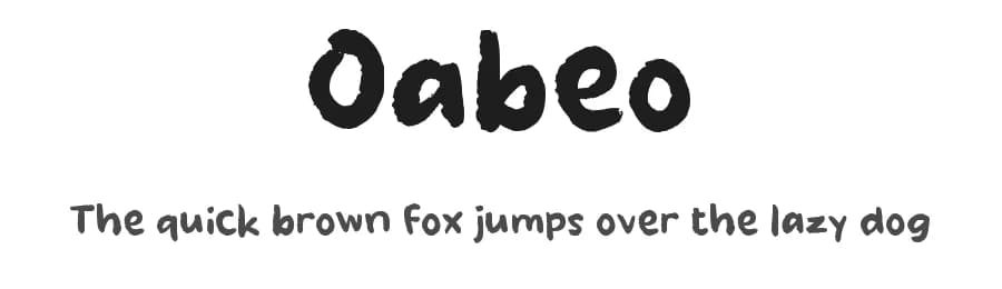 Oabeo by wepfont.com — Script Handwritten Font