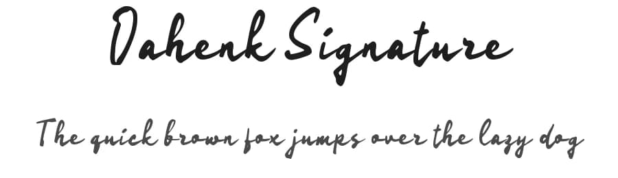 Oahenk Signature by wepfont.com — Script Handwritten Font