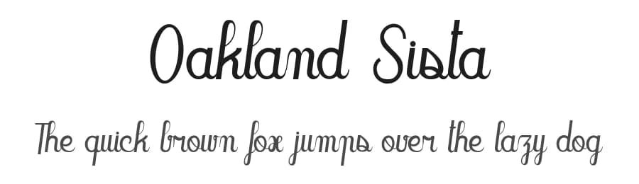 Oakland Sista by dcoxy - Greg Medina — Script Handwritten Font