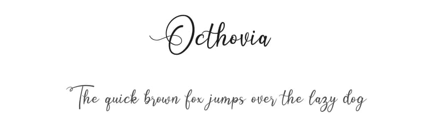 Octhovia by Weape Studio — Script Handwritten Font