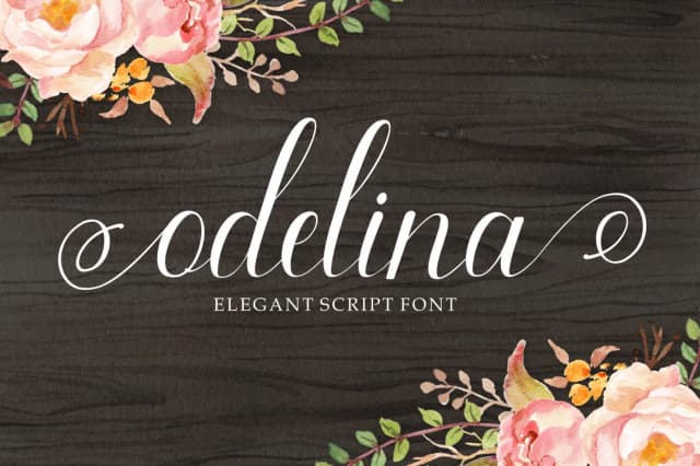 Odelina Font by joelpopon — Script Handwritten Font