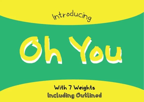 Oh You Family Font by GraphicsBam Fonts — Script Handwritten Font