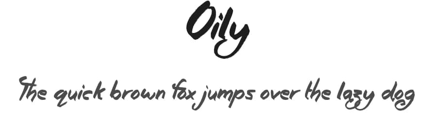 Oily by JSH creates — Script Handwritten Font