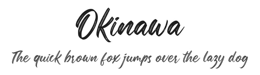 Okinawa by Din Studio — Script Handwritten Font