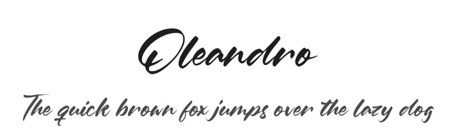 Oleandro by Balpirick Studio — Script Handwritten Font