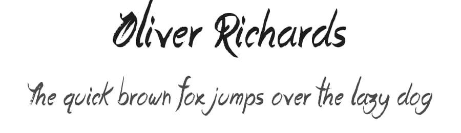 Oliver Richards by JSH creates — Script Handwritten Font