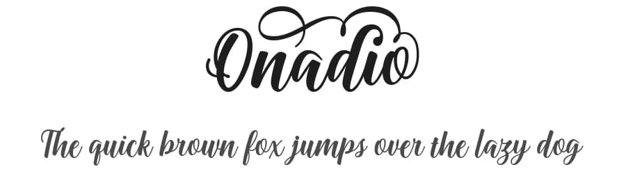 Onadio by 7NTypes — Script Handwritten Font