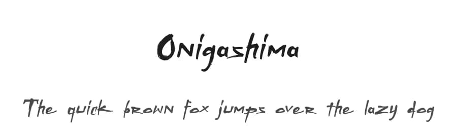 Onigashima by Allouse Studio — Script Handwritten Font