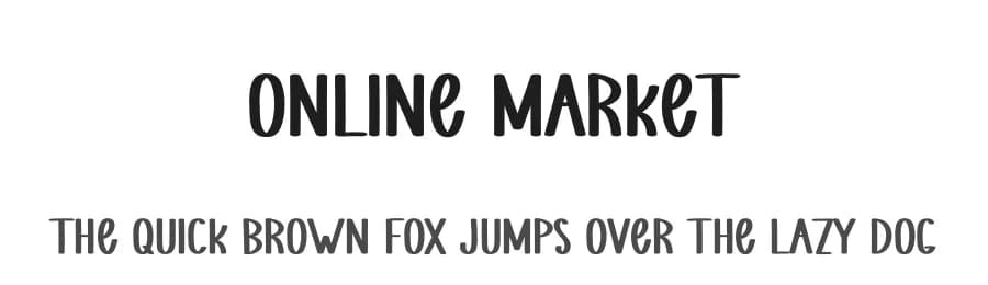 Online Market by Andi Moz — Script Handwritten Font