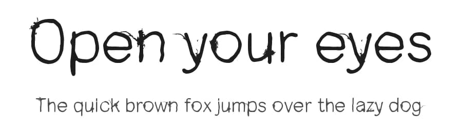 Open your eyes by Juha Korhonen β Script Handwritten Font
