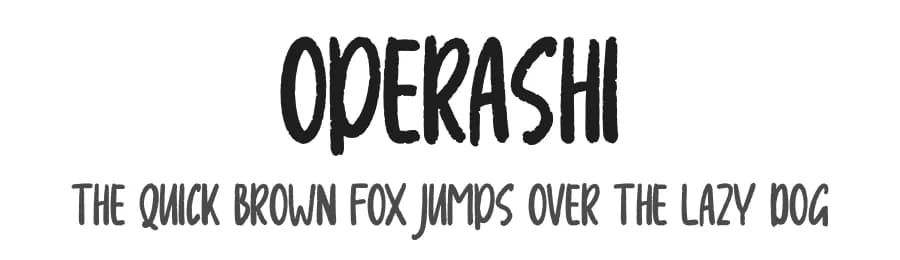 Operashi by Skiiller Studio — Script Handwritten Font
