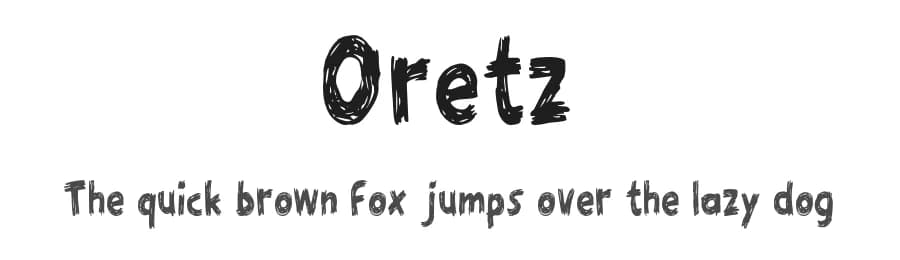 Oretz by Em Nazar — Script Handwritten Font