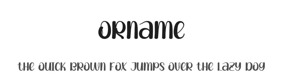 Orname by Andi Moz — Script Handwritten Font