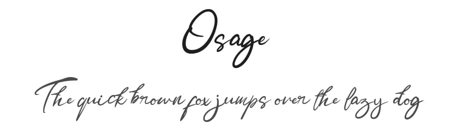 Osage by Vunira Design — Script Handwritten Font