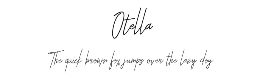 Otella by Khurasan — Script Handwritten Font