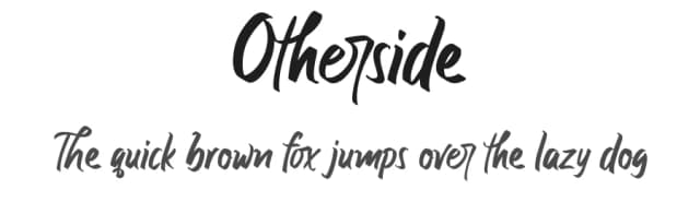 Otherside by !bey Design — Script Handwritten Font