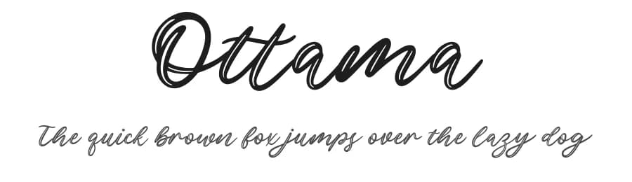 Ottama by Allouse Studio — Script Handwritten Font