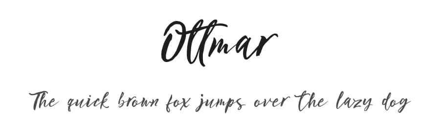 Ottmar by Beningtype by. Letteratom — Script Handwritten Font