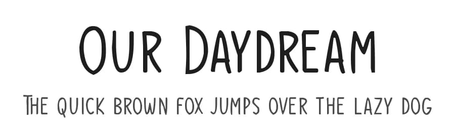 Our Daydream by Md Shohail Bhuian — Script Handwritten Font