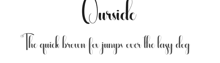 Ourside by Andi Moz — Script Handwritten Font