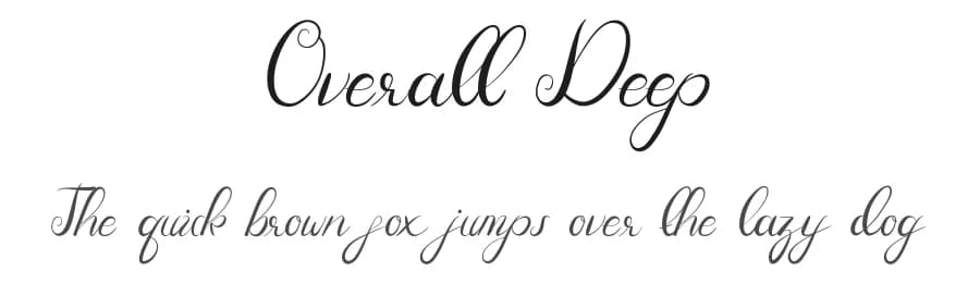 Overall Deep by Edric Studio — Script Handwritten Font