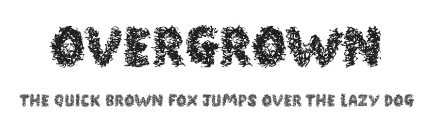 Overgrown by JSH creates — Script Handwritten Font