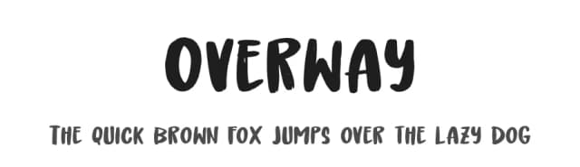 Overway by Khurasan — Script Handwritten Font