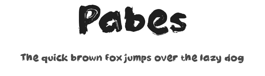 Pabes by wepfont.com — Script Handwritten Font