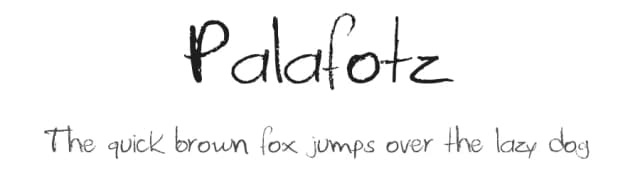 Palafotz by Palafonts — Script Handwritten Font