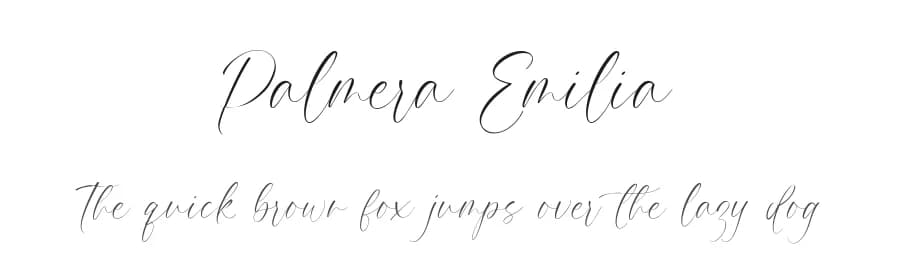 Palmera Emilia by Aestherica Studio — Script Handwritten Font
