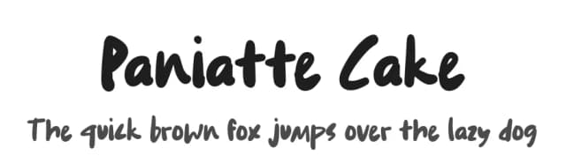 Paniatte Cake by Tera Asset Garage — Script Handwritten Font