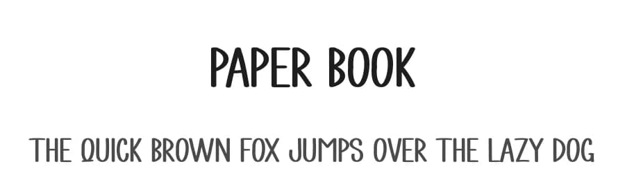 Paper Book by Scratchones — Script Handwritten Font