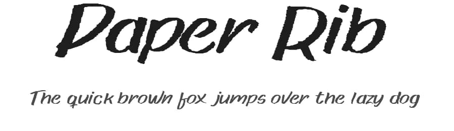 Paper Rib by Billy Argel Fonts ® — Script Handwritten Font