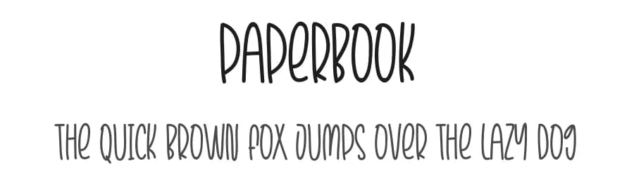 Paperbook by Scratchones — Script Handwritten Font