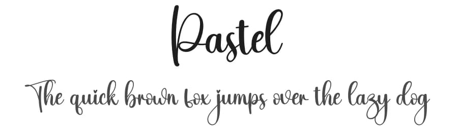 Pastel by Scratchones — Script Handwritten Font