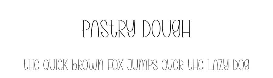 Pastry Dough by Andi Moz — Script Handwritten Font