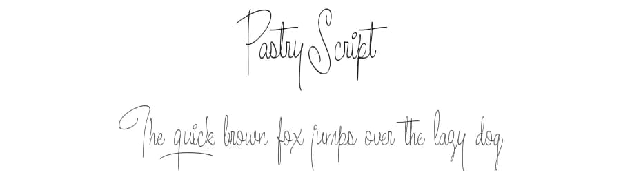 Pastry Script by Måns Grebäck — Script Handwritten Font