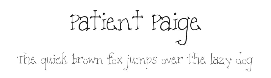 Patient Paige by Kimberly Geswein — Script Handwritten Font