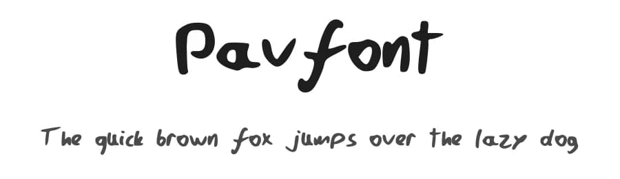 Pavfont by Pawel Klasa — Script Handwritten Font