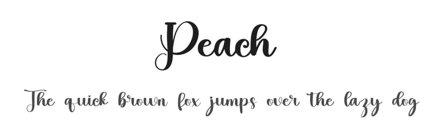 Peach by FreshtypeINK — Script Handwritten Font