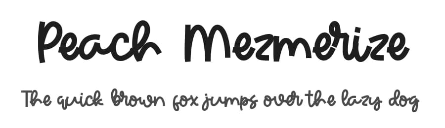 Peach Mezmerize by ONG Type — Script Handwritten Font