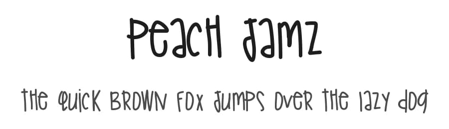 Peach Jamz by Des Gomez — Script Handwritten Font