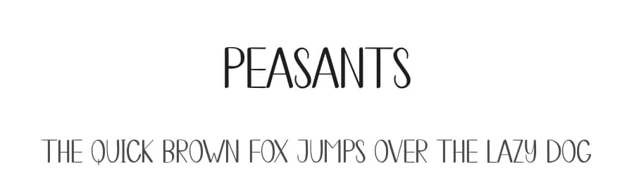 Peasants by Andi Moz — Script Handwritten Font