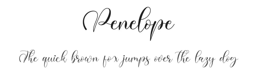 Penelope by NanaNissa — Script Handwritten Font