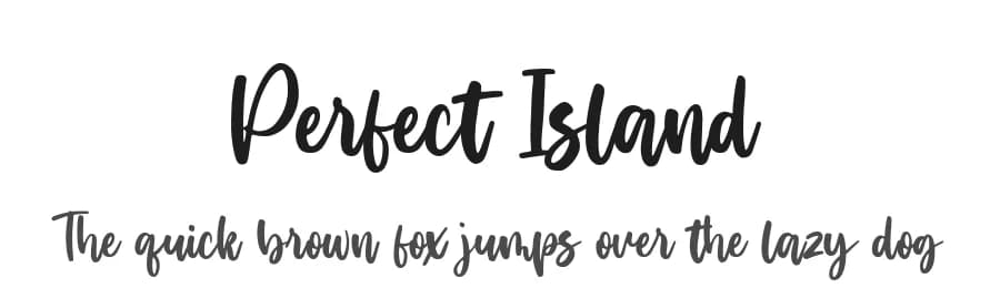 Perfect Island by Balpirick Studio — Script Handwritten Font